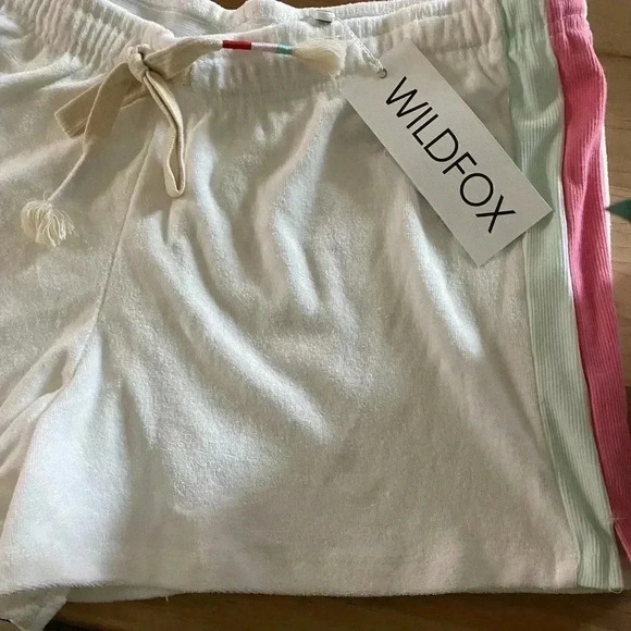 Wildfox Candy Stripe Miami Terry  Short L - Picture 3 of 9